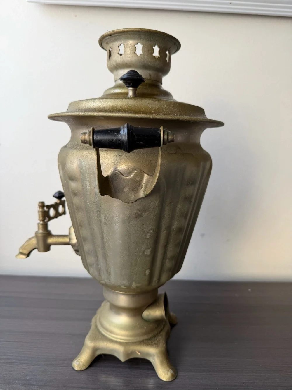 Antique Style USSR Russian Electric Samovar 1981 Soviet ZISH Silver Tone 3 Liter